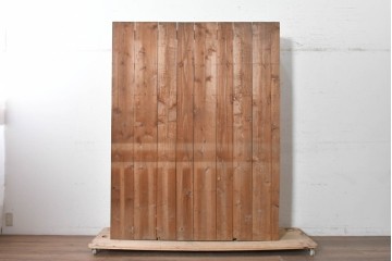 和製アンティーク　大正から昭和初期　素朴な木味を楽しめる薄型の飾り棚　(R-091087)