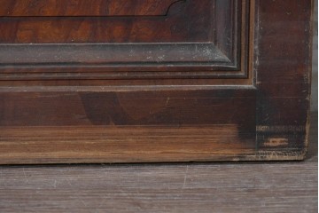 アンティーク建具　大正から昭和初期　木瓜ガラスと裏障子を備えたレトロな引き戸1枚　(R-091096)
