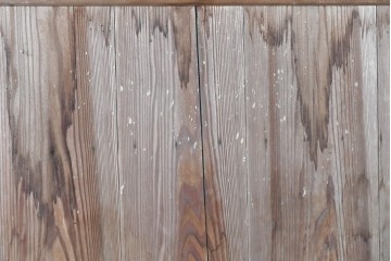 アンティーク建具　大正から昭和初期　杉材　木目の力強さが引き立つ重厚な蔵戸1枚　(R-091100)