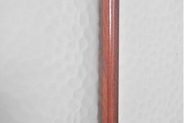 アンティーク建具　昭和初期から昭和中期　最高級!!　総欅(ケヤキ)材　2種類のプレスガラスを楽しめるガラス戸2枚セット　(R-091102)