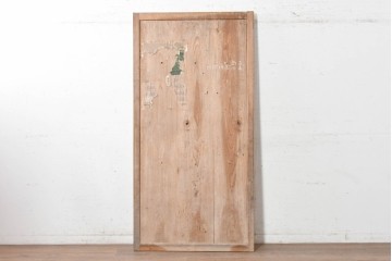アンティーク建具　昭和初期　やわらかな木色が魅力の板戸1枚　(R-091105)
