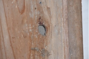 アンティーク建具　昭和初期　やわらかな木色が魅力の板戸1枚　(R-091105)