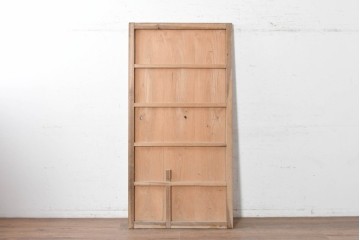 アンティーク建具　昭和初期　やわらかな木色が魅力の板戸1枚　(R-091105)