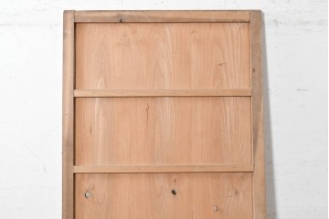 アンティーク建具　昭和初期　やわらかな木色が魅力の板戸1枚　(R-091105)