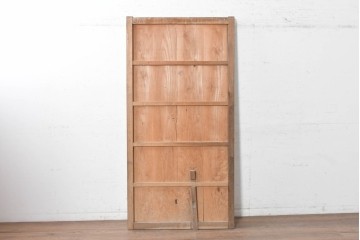 アンティーク建具　大正から昭和初期　金具がアクセントを添える素朴な板戸1枚　(R-091106)