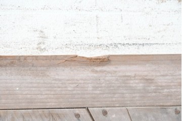 アンティーク建具　昭和初期　斜め張りの板使いがおしゃれな板戸1枚　(R-091107)