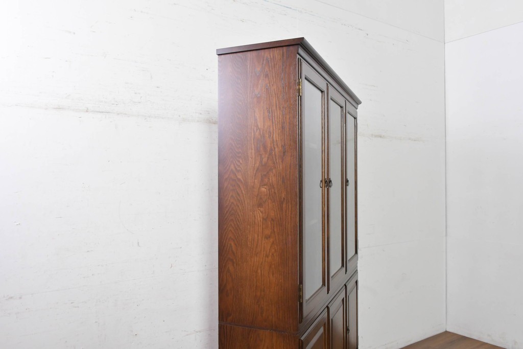 中古　美品　横浜クラシック家具　ノックオンウッド(knockonwood)　コロニアルシリーズ(Colonial Series)　カップボード　定価約80万円　(R-091110)