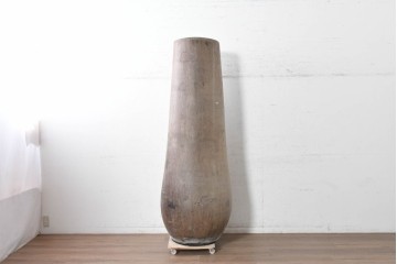 ヴィンテージ雑貨　バリ島　特大!!　高さ約1.9m　ヤシの木をくり抜いたオブジェ　(R-091111)