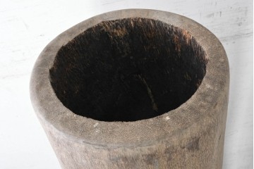 ヴィンテージ雑貨　バリ島　特大!!　高さ約1.9m　ヤシの木をくり抜いたオブジェ　(R-091111)