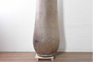 ヴィンテージ雑貨　バリ島　特大!!　高さ約1.9m　ヤシの木をくり抜いたオブジェ　(R-091111)