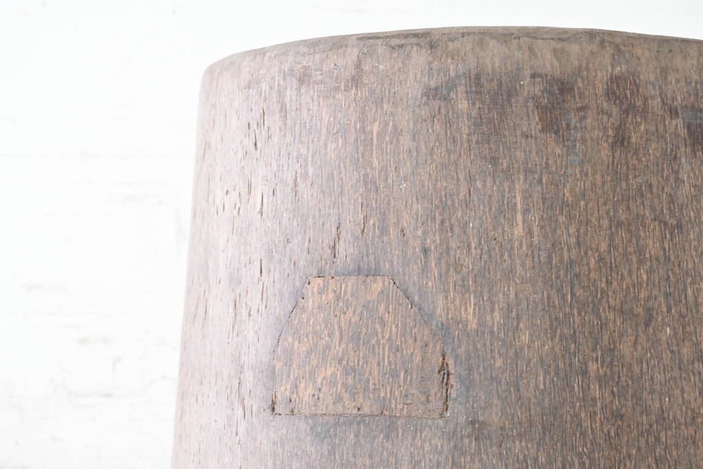 ヴィンテージ雑貨　バリ島　特大!!　高さ約1.9m　ヤシの木をくり抜いたオブジェ　(R-091111)