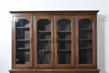 中古　横浜クラシック家具　ノックオンウッド(knockonwood)　Hand Made　コロニアルシリーズ(Colonial Series)　収納力抜群のカップボード　定価約110万円　(R-091112)