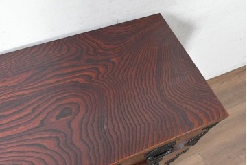 中古　美品　岩谷堂箪笥　雫月(しずく)3号　人気のあられ金具が映える整理箪笥　(R-091116)