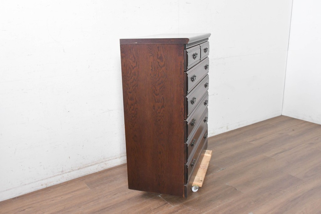 中古　美品　静岡老舗家具メーカー　IDF太田長　アトランタ(ATLANTA)　ブナ材・ナラ材を用いた6段チェスト　(R-091117)
