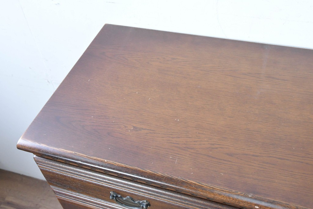中古　美品　静岡老舗家具メーカー　IDF太田長　アトランタ(ATLANTA)　ブナ材・ナラ材を用いた6段チェスト　(R-091117)