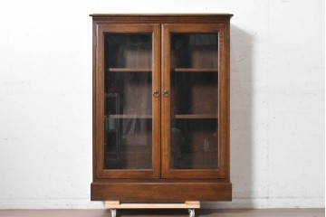 中古　横浜クラシック家具　ノックオンウッド(knockonwood)　オーク材　端正な佇まいのブックケース　(R-091118)