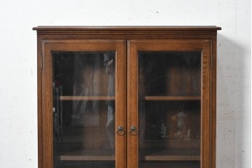 中古　横浜クラシック家具　ノックオンウッド(knockonwood)　オーク材　端正な佇まいのブックケース　(R-091118)