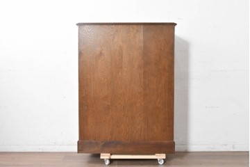 中古　横浜クラシック家具　ノックオンウッド(knockonwood)　オーク材　端正な佇まいのブックケース　(R-091118)
