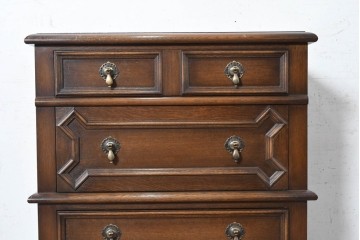 中古　横浜クラシック家具　ノックオンウッド(knockonwood)　凝ったデザインのジャコビアンチェスト　(R-091119)
