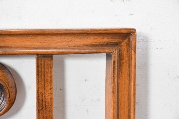 中古　イタリア製　高級ブランド家具　メデア(Medea)　植物を思わせる曲線装飾が映える2人掛けベンチ　(R-091124)