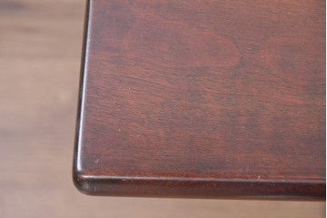中古　松本民芸家具　C型食卓　端正な直線構成のダイニングテーブル　定価約52万円　(R-091135)