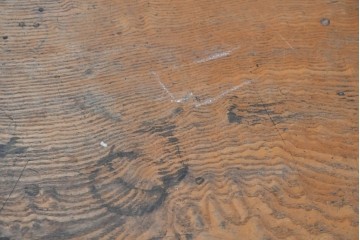 和製アンティーク　昭和初期から昭和中期　特注　逸品　職人手作り工芸家具　タモ材　玉杢　玉杢が美しい8杯の引き出しを備えた片袖机　(R-091138)