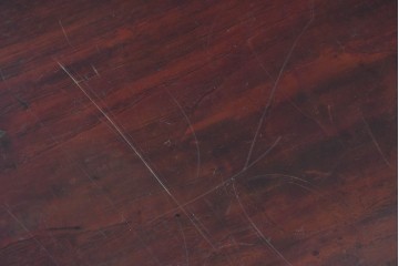 和製アンティーク　大正期　漆塗り　栗材　味わい深い木目が魅力の文机　(R-091140)
