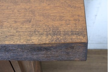 中古　美品　職人手作り　丸形の引手が特徴の和モダンなサイドボード　定価約26万円　(R-091166)