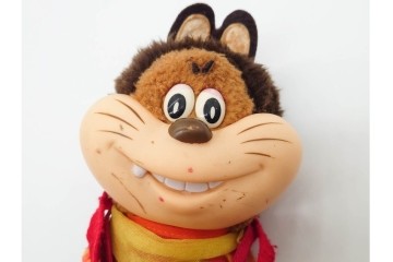 当時物　NHK　「にこにこぷん」　じゃじゃ丸・ぴっころ・ぽろりのソフビ人形3点セット　(R-091176)