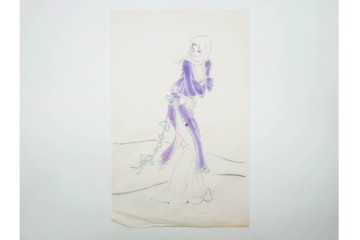 真作　小島功　肉筆　艶やかな女性たちを描いた水彩画など9枚セット　(R-091177)