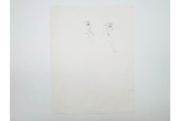 真作　小島功　肉筆　個性豊かな女性像を描いたスケッチ19枚セット　(R-091178)