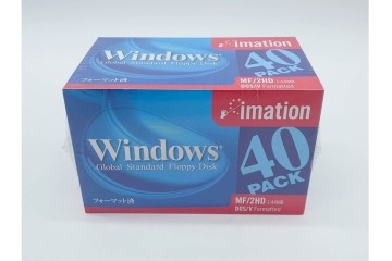 未開封　imation(イメーション)　Windows用　3.5インチ　2HD　40枚入り×8箱 (320枚)　フロッピーディスク8点セット　(R-091185)