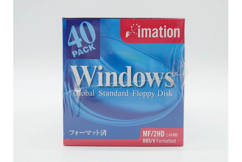 未開封　imation(イメーション)　Windows用　3.5インチ　2HD　40枚入り×8箱 (320枚)　フロッピーディスク8点セット　(R-091185)