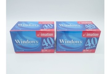 未開封　imation(イメーション)　Windows用　3.5インチ　2HD　40枚入り×8箱 (320枚)　フロッピーディスク8点セット　(R-091185)