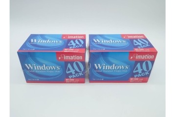未開封　imation(イメーション)　Windows用　3.5インチ　2HD　40枚入り×8箱 (320枚)　フロッピーディスク8点セット　(R-091185)