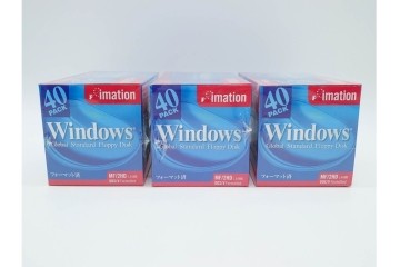 未開封　imation(イメーション)　Windows用　3.5インチ　2HD　40枚入り×8箱 (320枚)　フロッピーディスク8点セット　(R-091185)