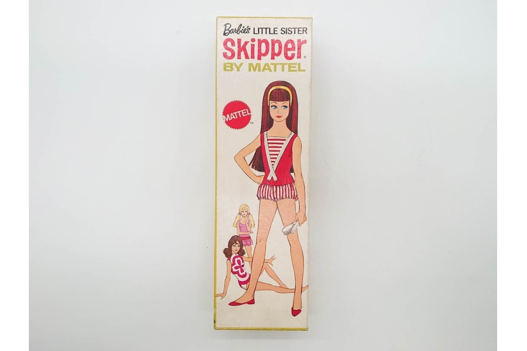 ヴィンテージ　マテル社(Mattel)　Barbie(バービー)　スキッパーの箱付き人形1点と空箱3点(うち1点はフランシー人形の空箱)のセット　(R-091187)