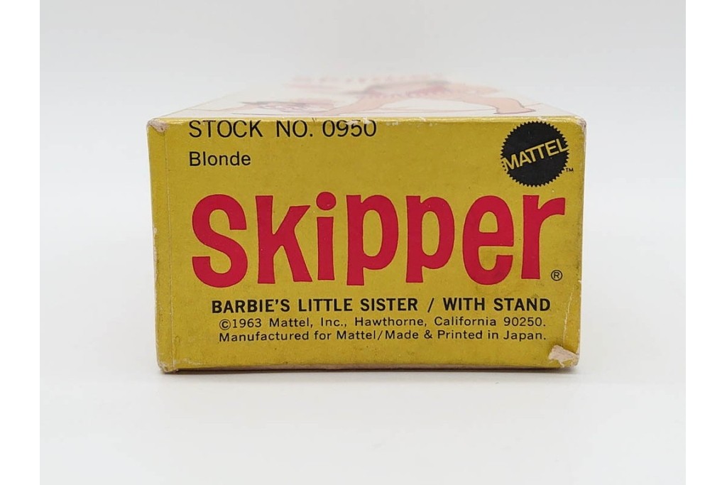 ヴィンテージ　マテル社(Mattel)　Barbie(バービー)　スキッパーの箱付き人形1点と空箱3点(うち1点はフランシー人形の空箱)のセット　(R-091187)