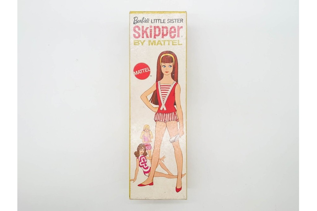ヴィンテージ　マテル社(Mattel)　Barbie(バービー)　スキッパーの箱付き人形1点と空箱3点(うち1点はフランシー人形の空箱)のセット　(R-091187)