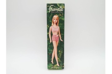 ヴィンテージ　マテル社(Mattel)　Barbie(バービー)　スキッパーの箱付き人形1点と空箱3点(うち1点はフランシー人形の空箱)のセット　(R-091187)