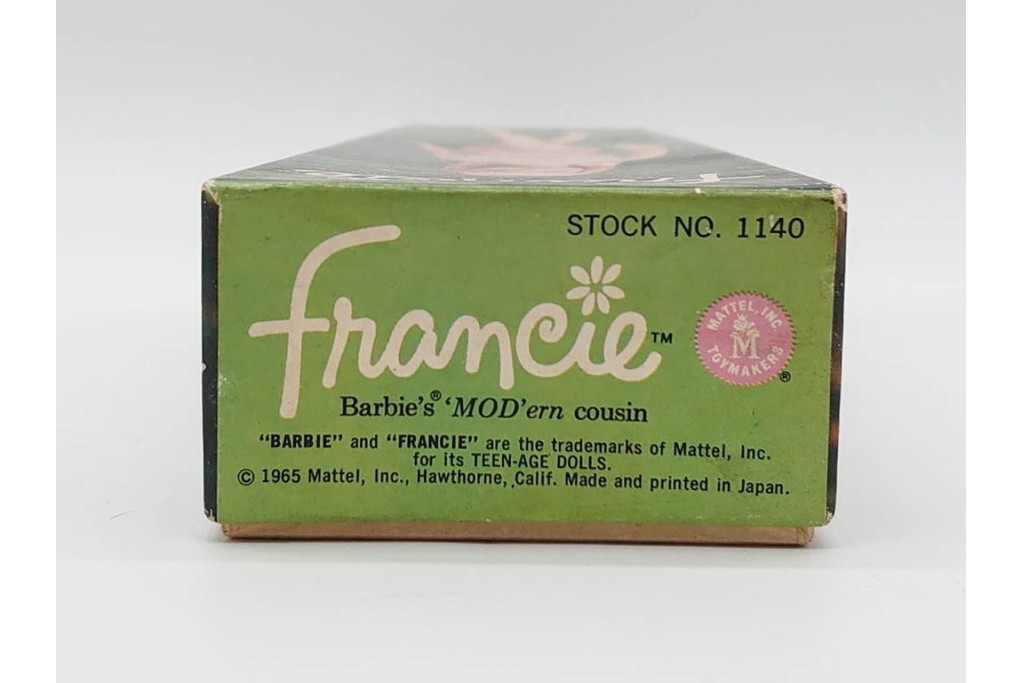 ヴィンテージ　マテル社(Mattel)　Barbie(バービー)　スキッパーの箱付き人形1点と空箱3点(うち1点はフランシー人形の空箱)のセット　(R-091187)