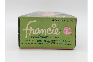 ヴィンテージ　マテル社(Mattel)　Barbie(バービー)　スキッパーの箱付き人形1点と空箱3点(うち1点はフランシー人形の空箱)のセット　(R-091187)