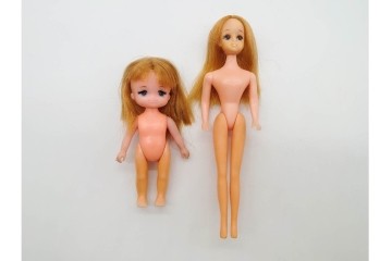 TAKARA(タカラ)・マテル社(Mattel)・中嶋製作所　リカちゃん・スカーレットちゃん・バービーなど　人形・服・小物・空箱まとめてセット　(R-091189)