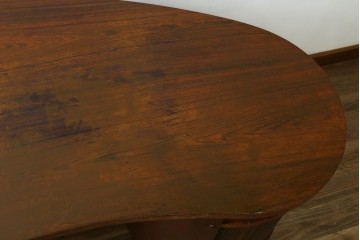 デンマークヴィンテージ　Kai Kristiansen(カイ・クリスチャンセン)　ローズウッド材　model.54　 キドニー　洗練されたフォルムが魅力のデスク　(R-091204)