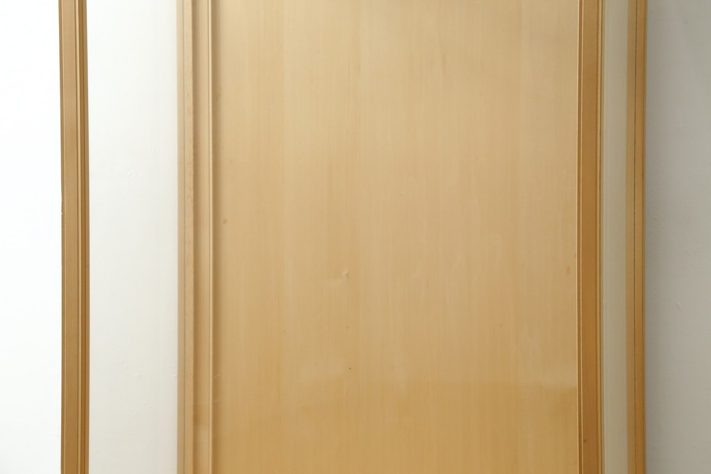 中古　美品　職人手作りの国産品　檜(ヒノキ)材　美しい柾目を生かした大型ガラスケース　(R-091205)