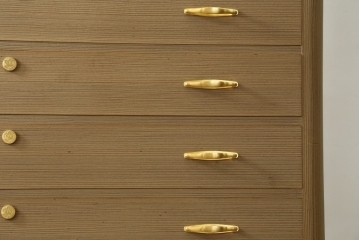 中古　高級品　大阪泉州桐箪笥の名門・初音の総桐箪笥　田中家具製作所　総桐の衣装箪笥　定価約250万円　(R-091206)