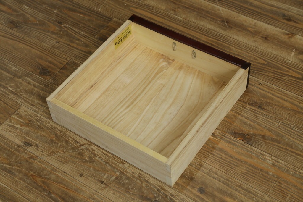 中古　美品　希少な廃番品!!　二本松工藝館　田中家具　55民芸飾棚　重厚な金具使いのサイドボード　(R-091211)