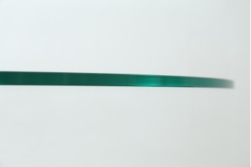 中古　美品　アクタス取り扱い　porada(ポラダ)　SPIN(スピン)　ガラス天板とらせん状の支柱がスタイリッシュなダイニングテーブル　定価約47万円　(R-091215)