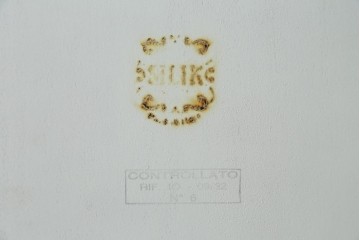 中古　美品　イタリア高級家具　SILIK(シリック)　ゴールド装飾が華やかなガラスキャビネット　定価約290万円　(R-091217)