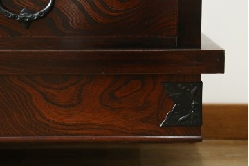 中古　美品　岩谷堂箪笥　美しい木目と格子扉が上品なサイドボード　(R-091219)